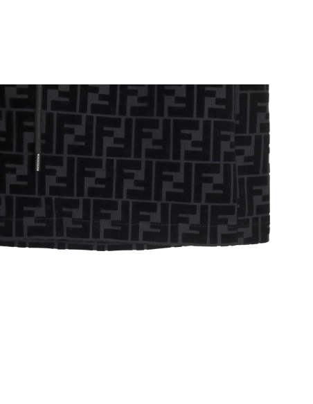 Fendi FF all over print flocked shorts,Fendi