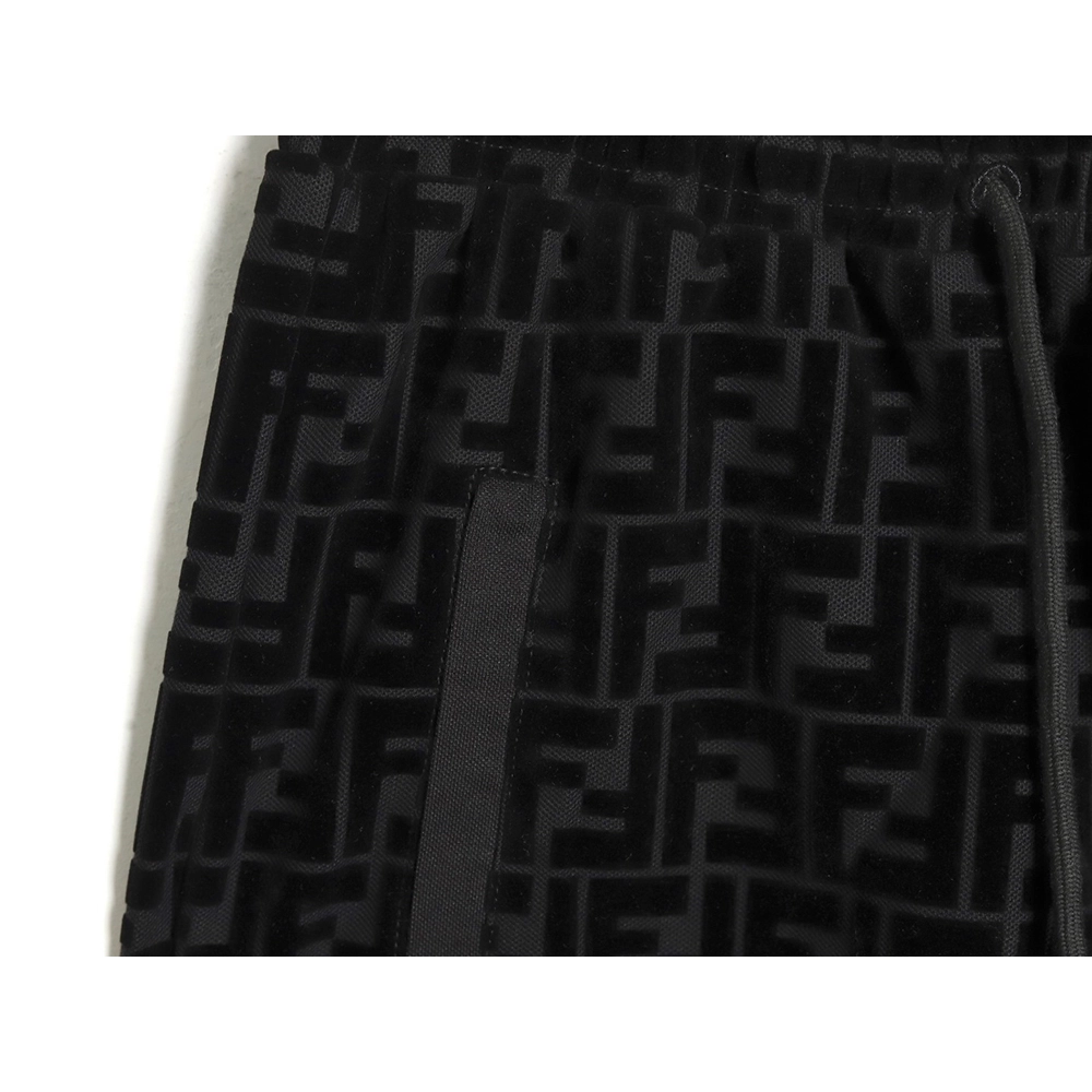 Fendi FF all over print flocked shorts,Fendi