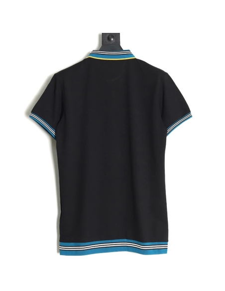 Burberry Striped Threaded Polo Short Sleeve TSK1,Burberry