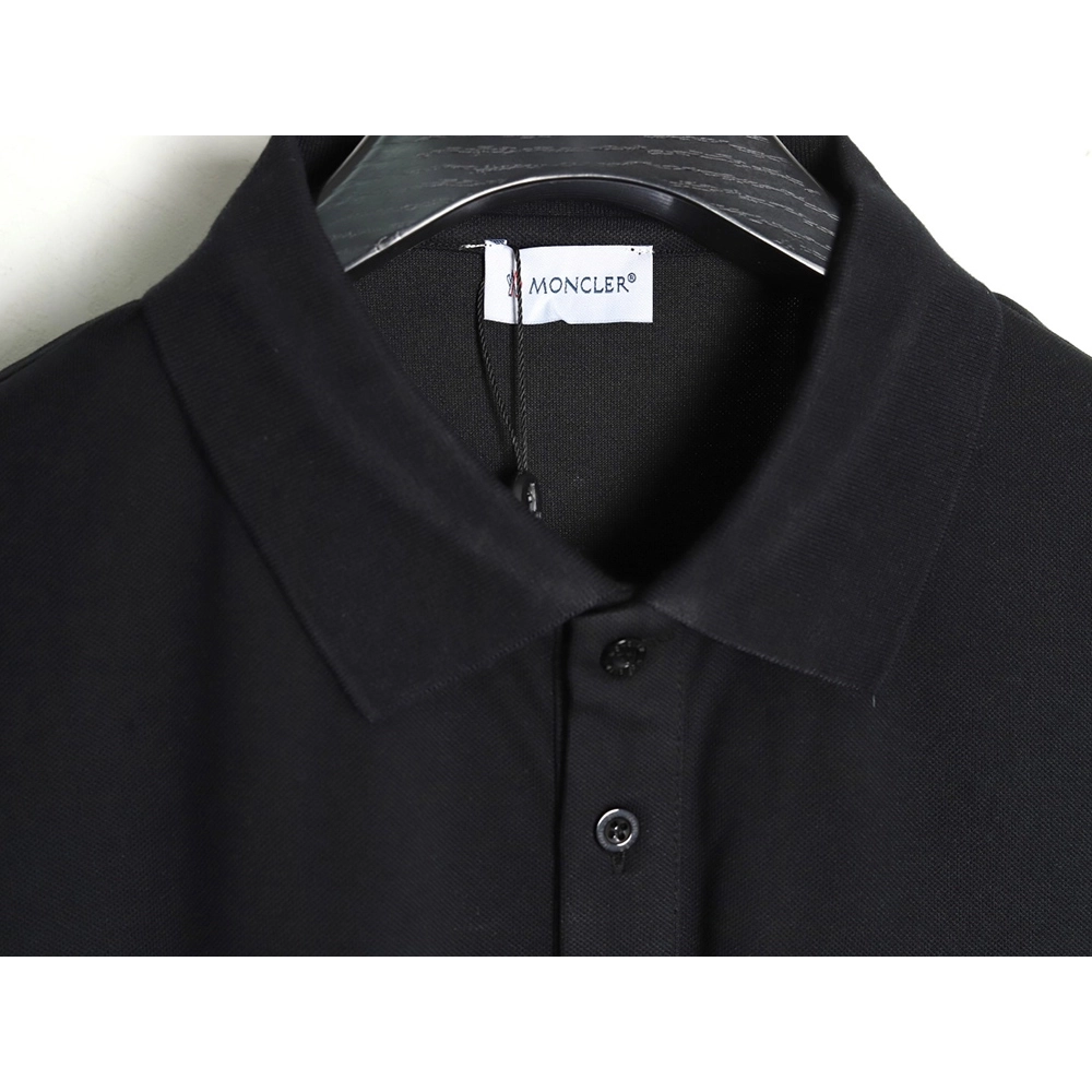 Moncler Chest Embroidered Logo Polo Short Sleeve TSK1,Moncler