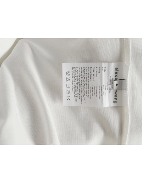 Alexander Wang Washed Lettering LOGO Short Sleeve T-Shirt,Alexander Wang