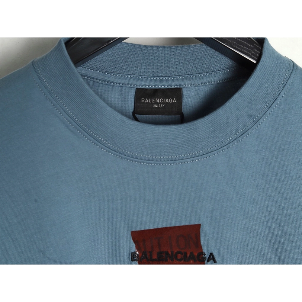 Balenciaga Masking Paper Red Tape Short Sleeve T-Shirt,Balenciaga