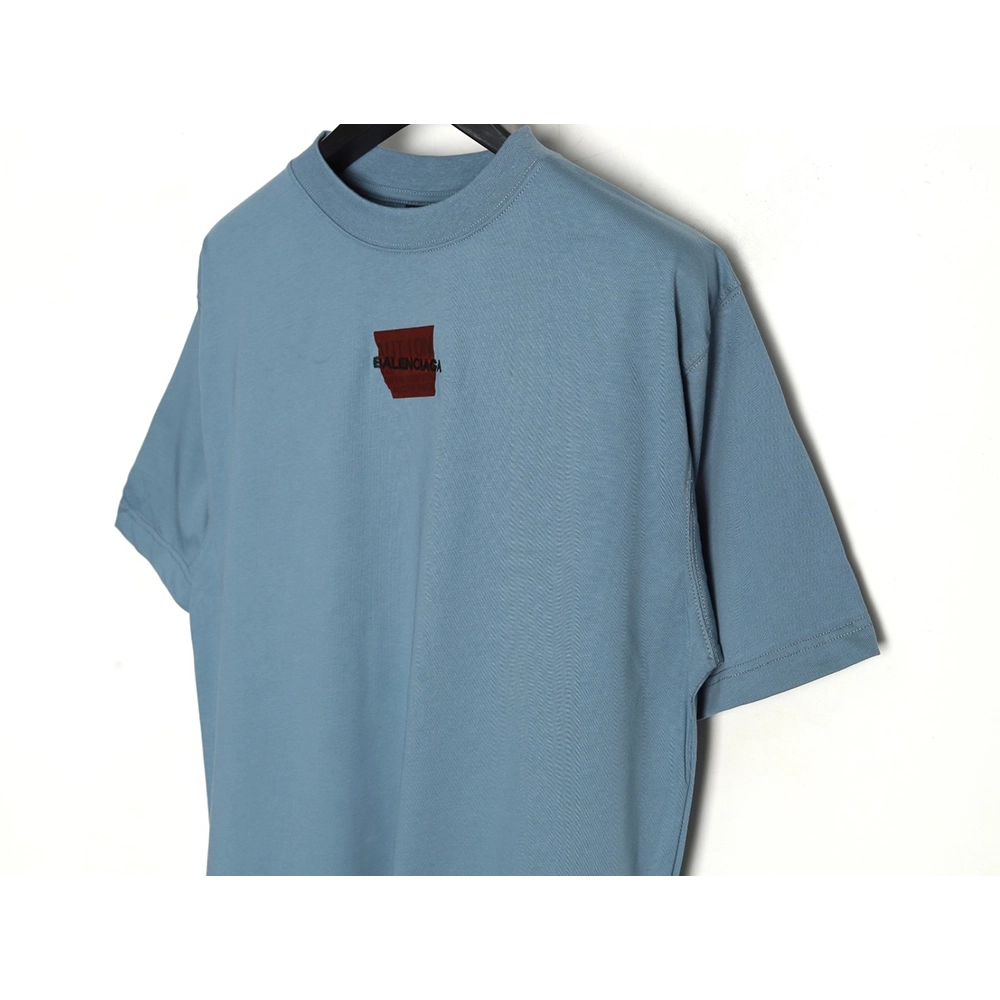 Balenciaga Masking Paper Red Tape Short Sleeve T-Shirt,Balenciaga