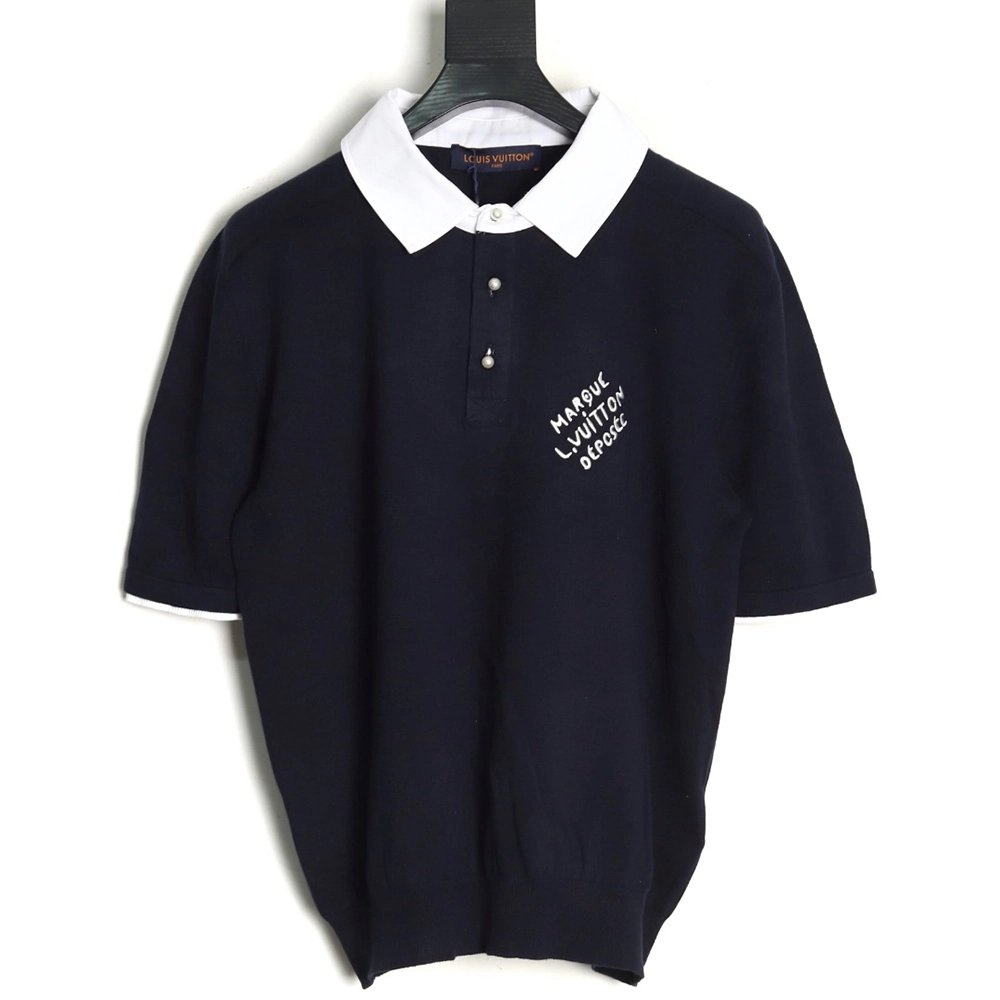 Louis Vuitton Colorblock Signature Polo Short Sleeve T-Shirt,Louis Vuitton