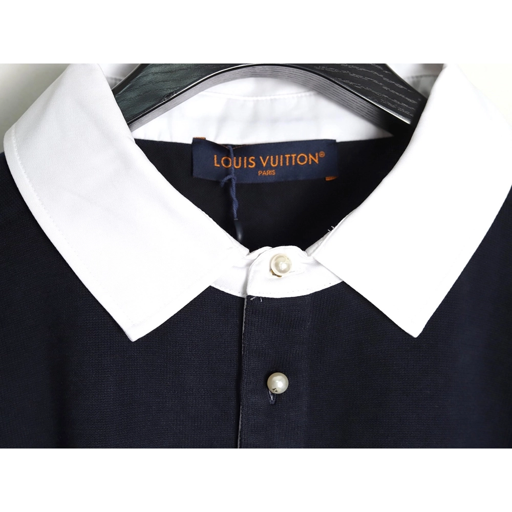 Louis Vuitton Colorblock Signature Polo Short Sleeve T-Shirt,Louis Vuitton