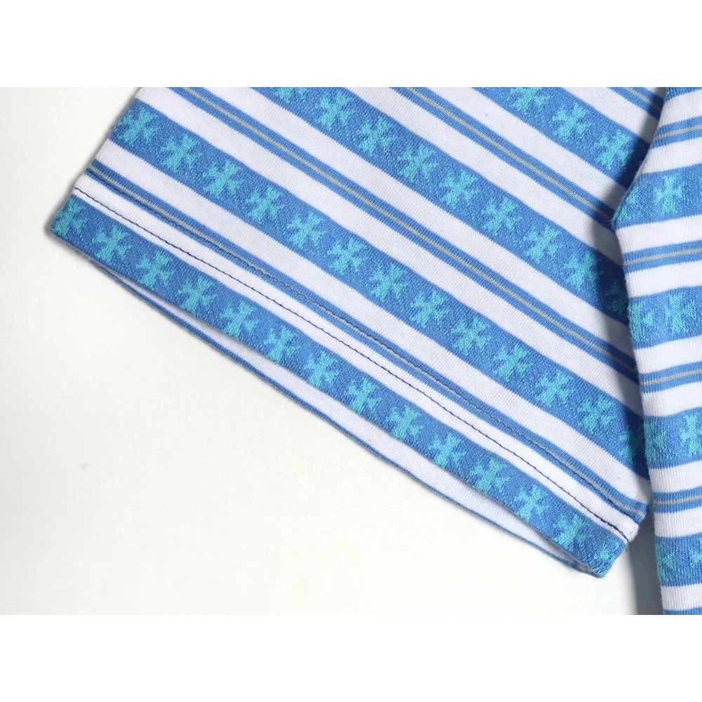 Chrome Hearts Striped Cross Short Sleeve T-Shirt,Chrome Hearts