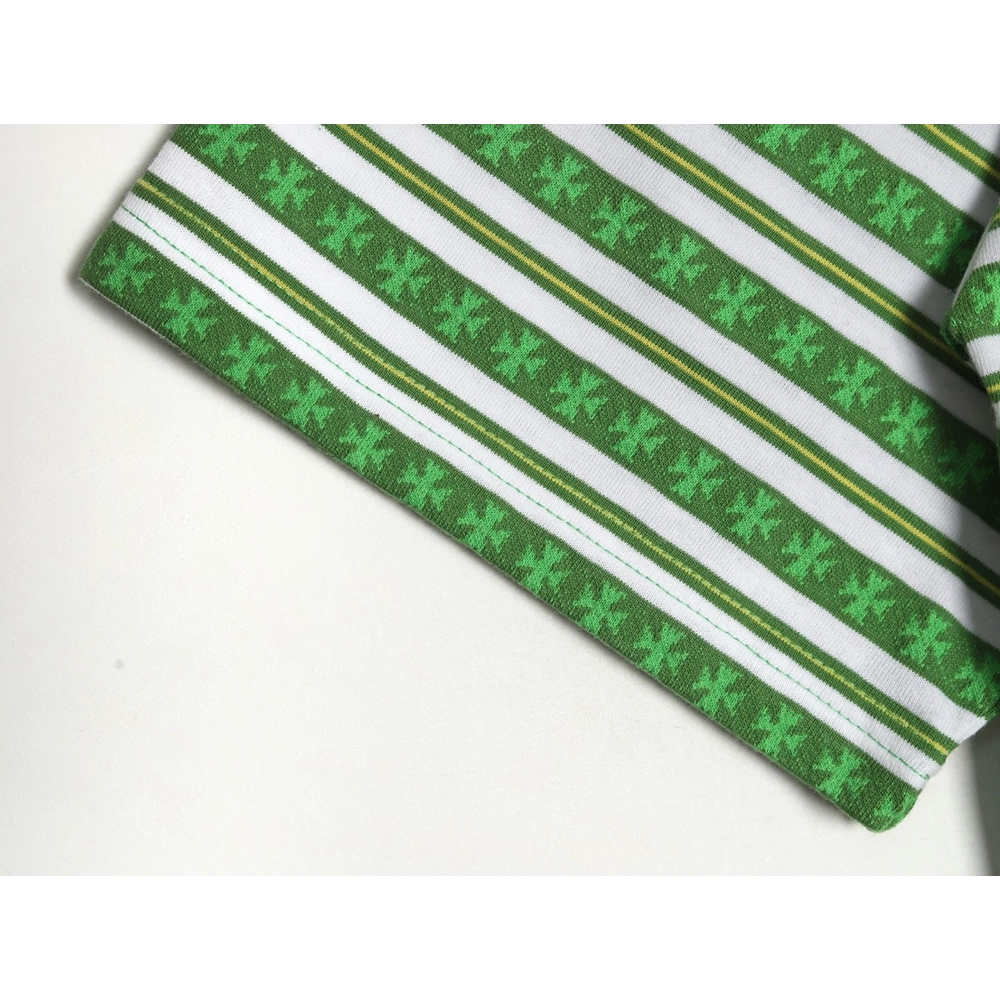 Chrome Hearts Striped Cross Short Sleeve T-Shirt TSK1,Chrome Hearts