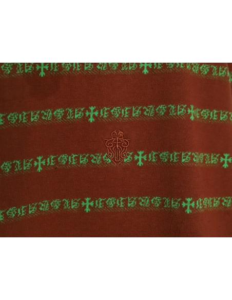 Chrome Hearts Striped Cross Short Sleeve T-Shirt TSK2,Chrome Hearts