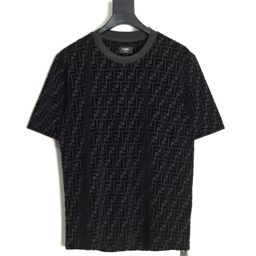 Fendi all over FF flocked short sleeve T-shirt,Fendi