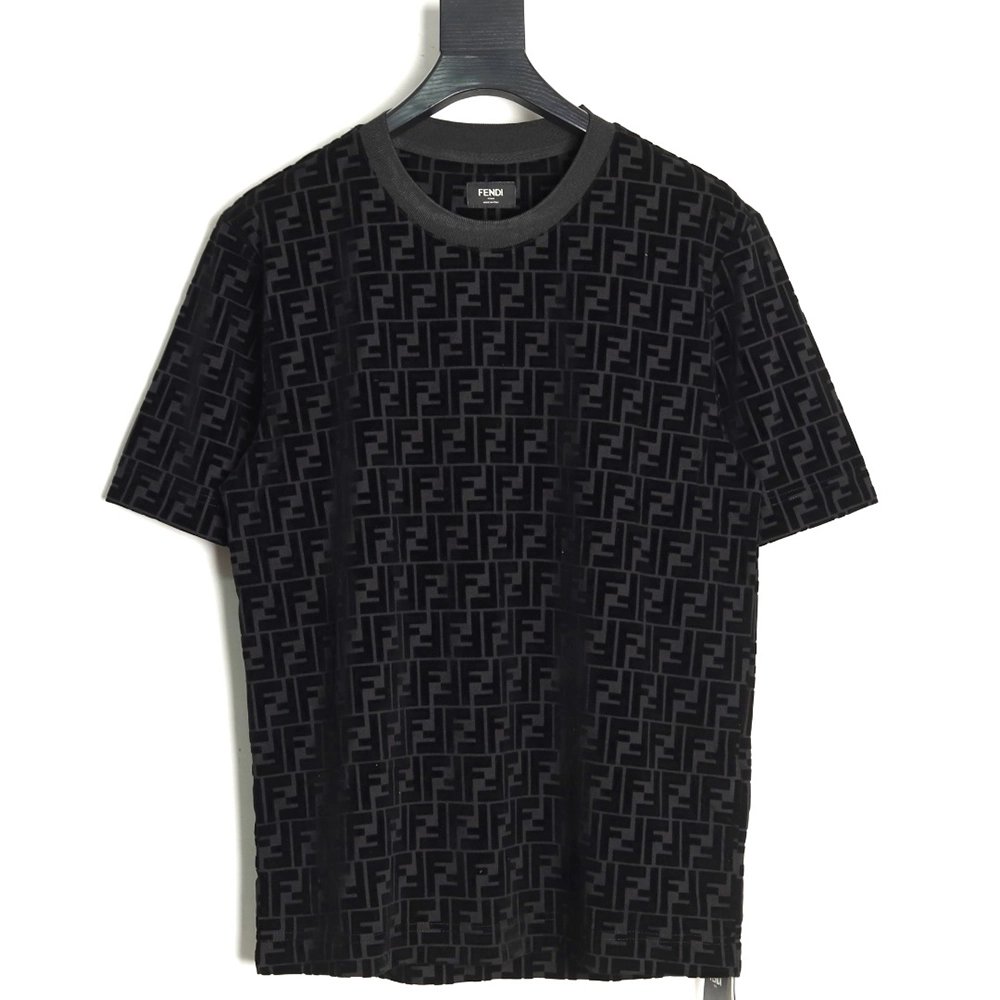 Fendi all over FF flocked short sleeve T-shirt,Fendi