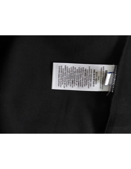 Burberry Check Lapel Long Sleeve Polo Shirt Black,Burberry