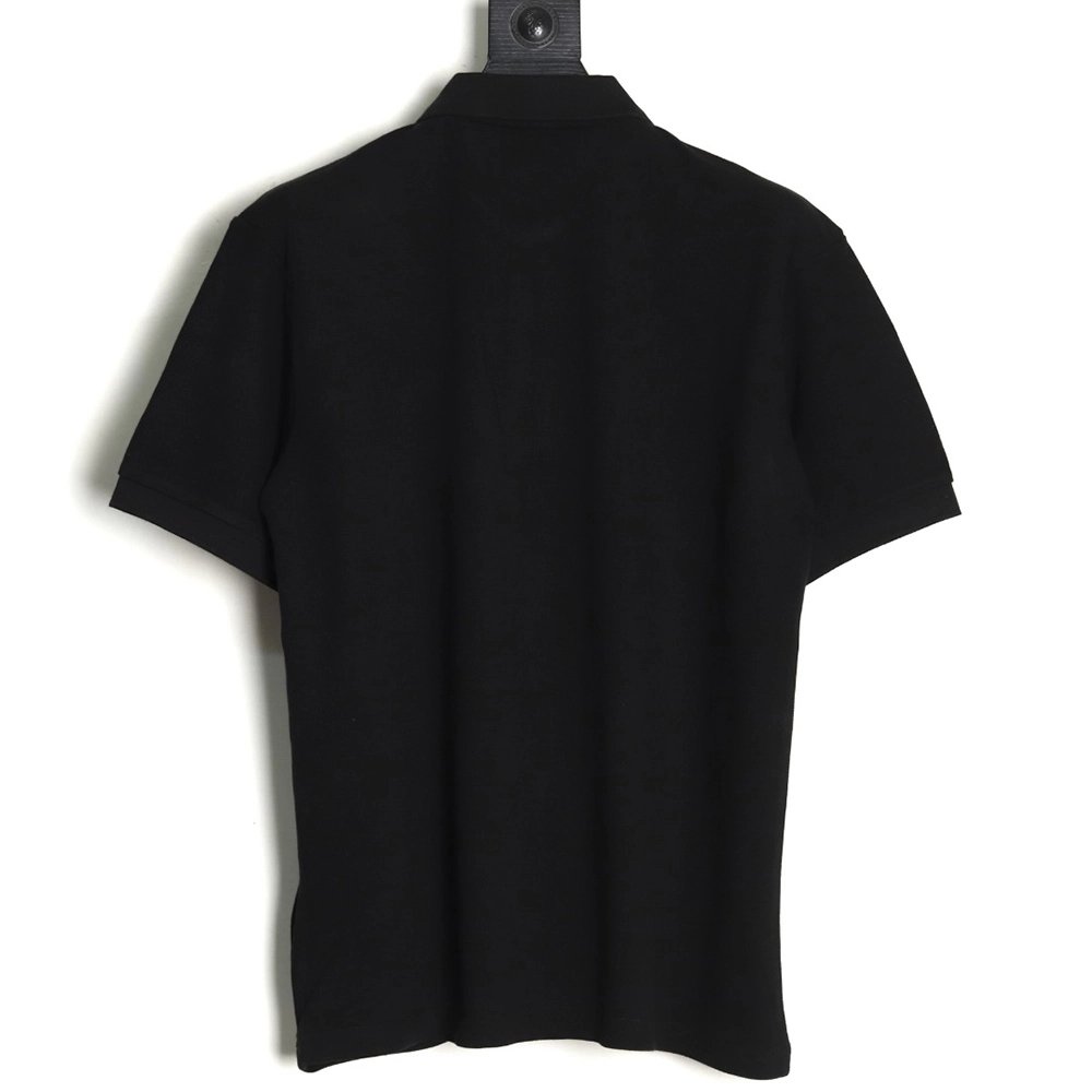 Prada chest triangle logo double bars short sleeve polo shirt TSK3,Prada