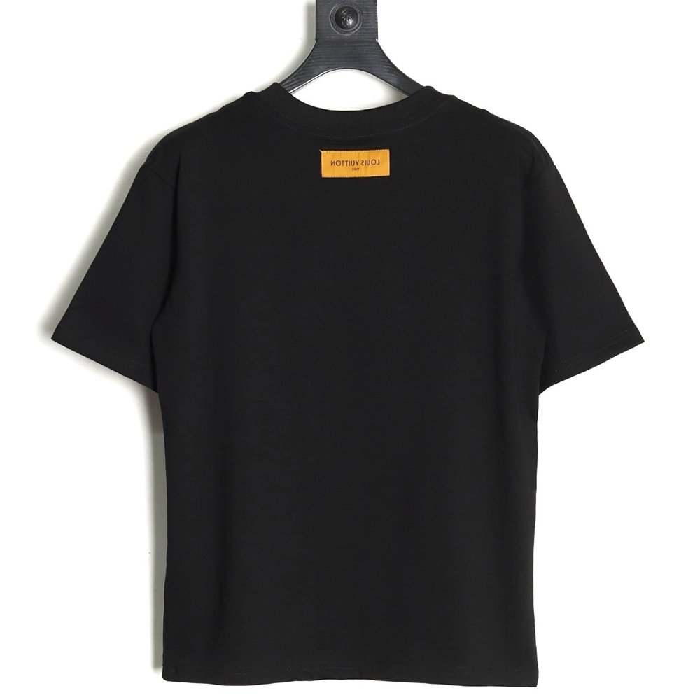 Louis Vuitton Line Fake Pockets Embroidered Short Sleeves TSK1,Louis Vuitton