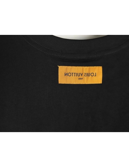 Louis Vuitton Line Fake Pockets Embroidered Short Sleeves TSK1,Louis Vuitton