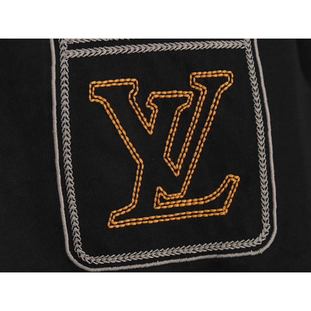 Louis Vuitton Line Fake Pockets Embroidered Short Sleeves TSK1,Louis Vuitton