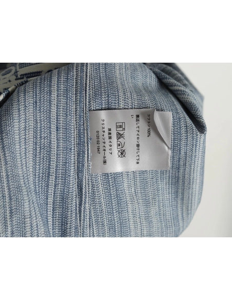 Dior all over print jacquard denim short sleeve shirt,Dior