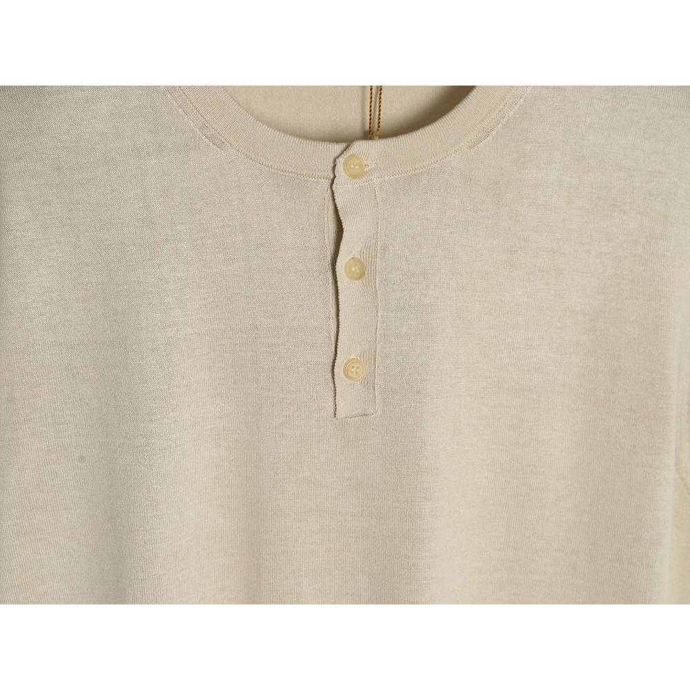 Loro Piana Henley Collar Short Sleeve T-Shirt,Loro Piana