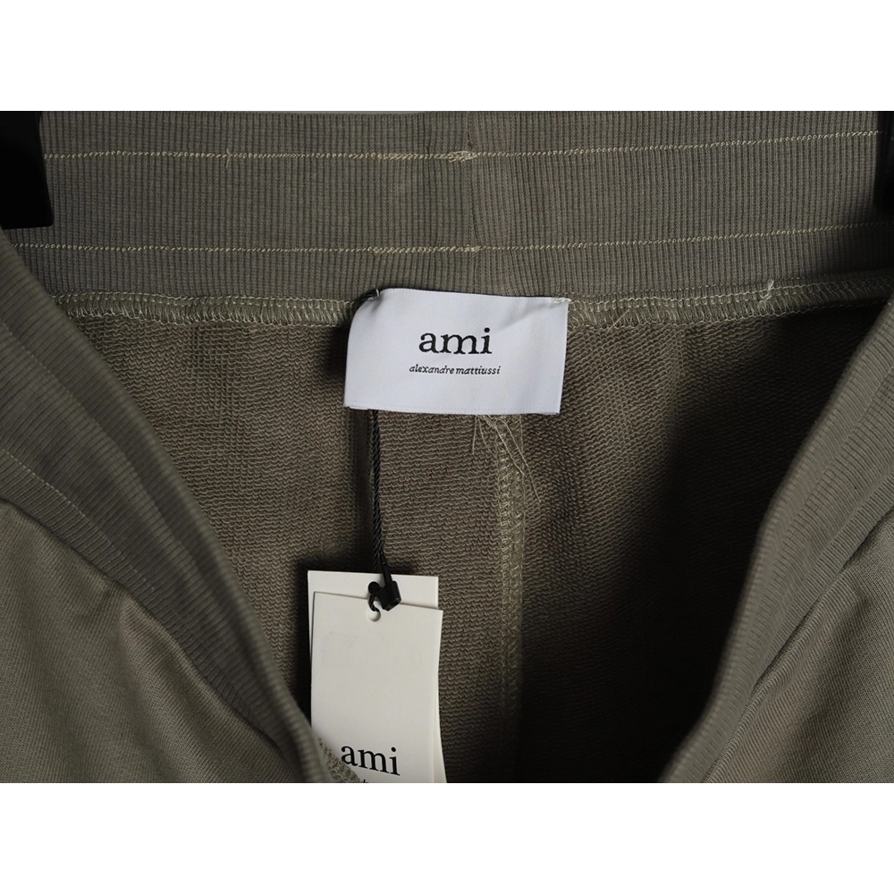 Ami Paris Heart Embroidered Shorts,Ami