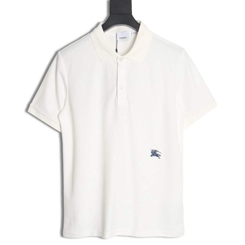 Burberry Waist Embroidered Warhorse Polo Short Sleeve T-Shirt,Burberry
