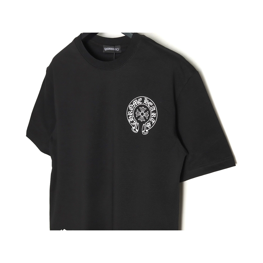 Chrome Hearts ink-dyed horseshoe print short sleeves TSK1,Chrome Hearts