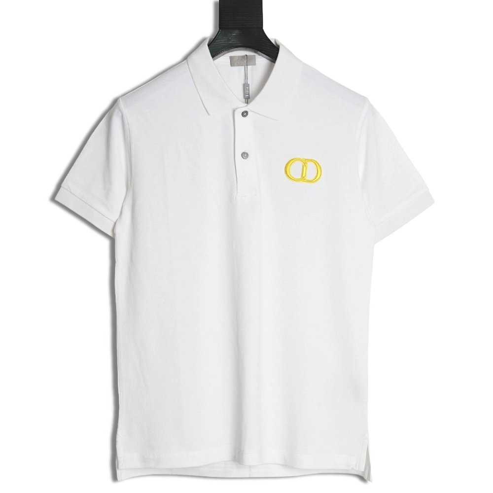 Dior embroidered CD letters Polo short sleeve,Dior