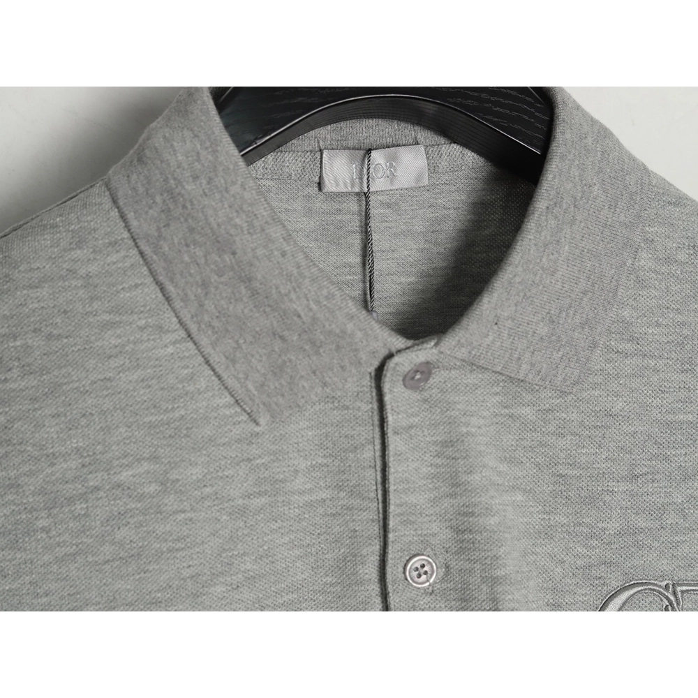 Dior embroidered CD letters Polo short sleeve TSK1,Dior
