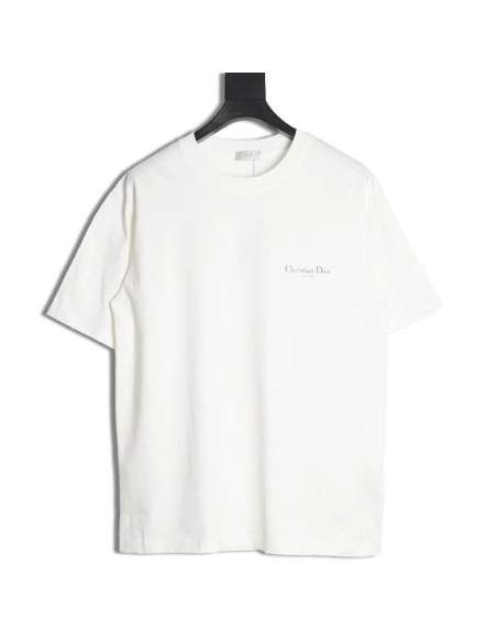 Dior washed distressed letter print short sleeves,Dior