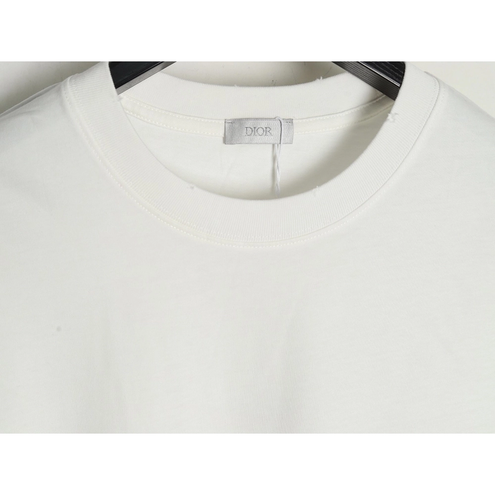 Dior washed distressed letter print short sleeves,Dior
