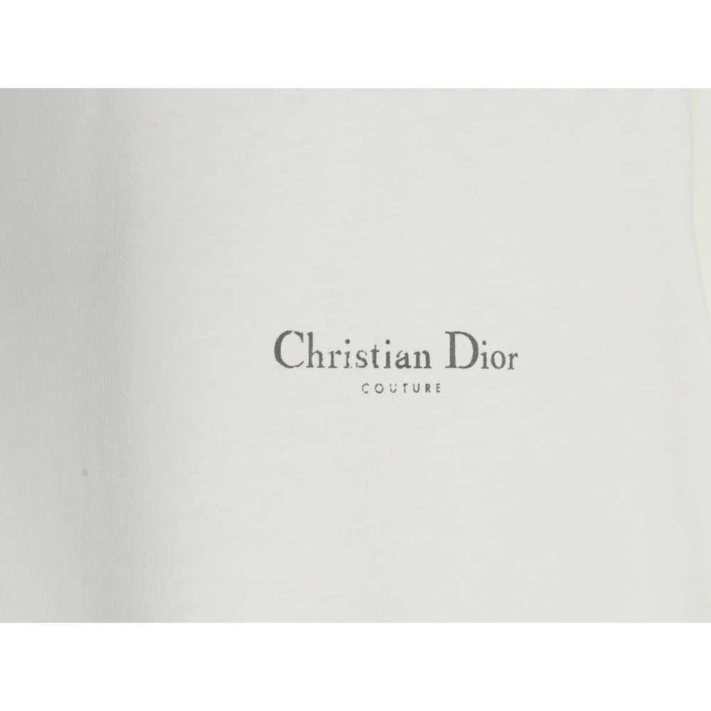 Dior washed distressed letter print short sleeves,Dior