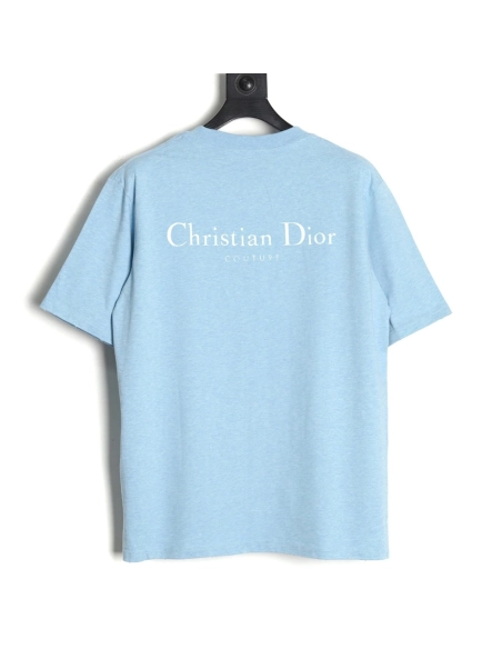 Dior washed distressed letter print short sleeves TSK1,Dior