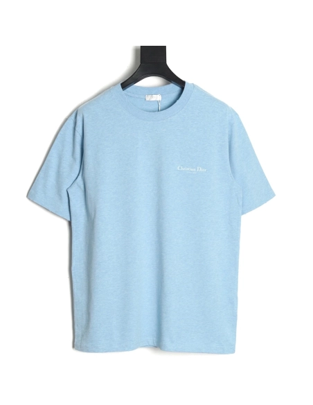 Dior washed distressed letter print short sleeves TSK1,Dior