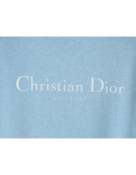 Dior washed distressed letter print short sleeves TSK1,Dior