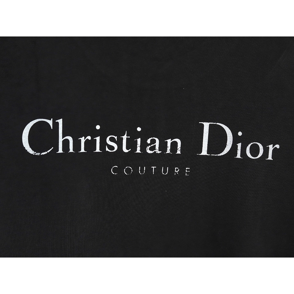 Dior washed distressed letter print short sleeves TSK2,Dior