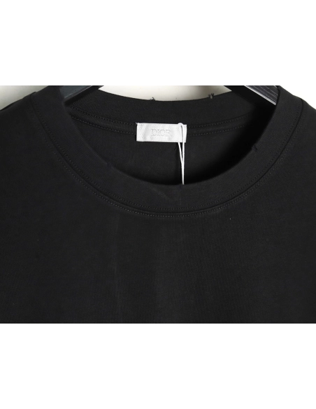 Dior washed distressed letter print short sleeves TSK2,Dior