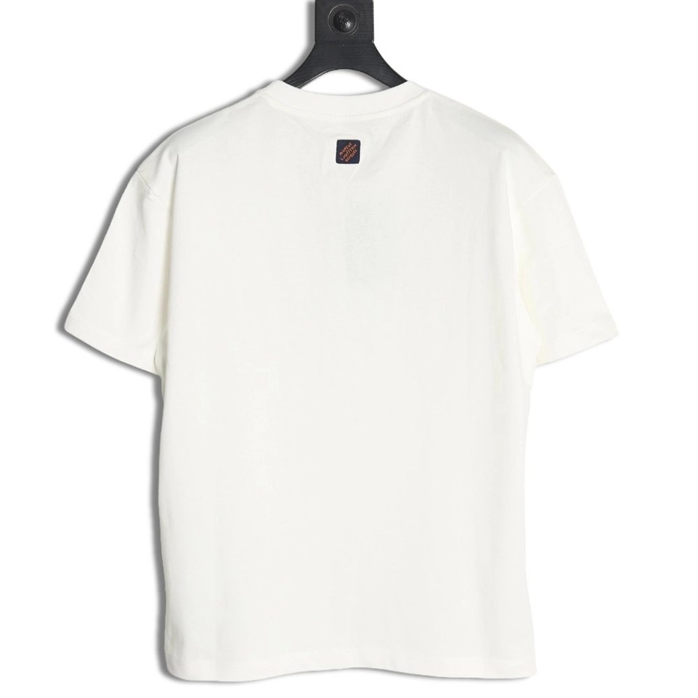 Louis Vuitton Earth Flocked Short Sleeve T-Shirt,Louis Vuitton