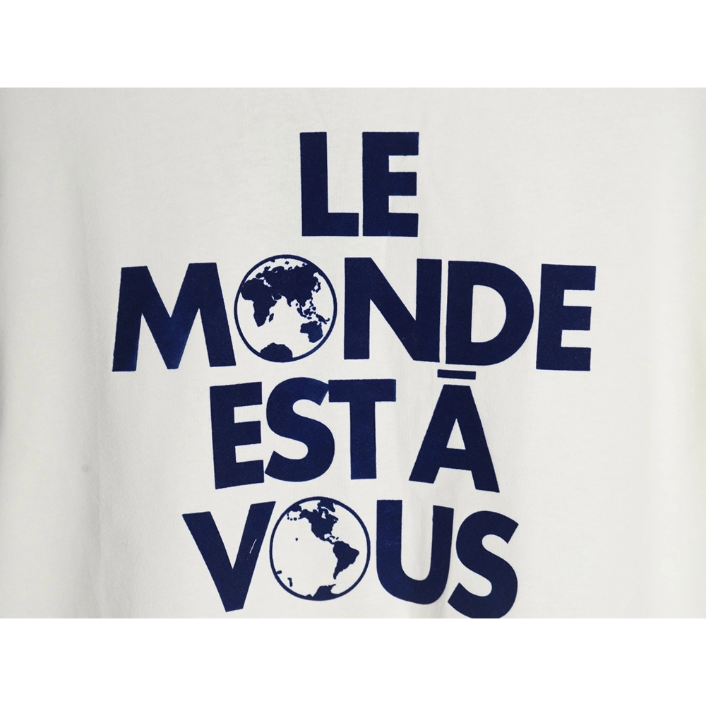 Louis Vuitton Earth Flocked Short Sleeve T-Shirt,Louis Vuitton