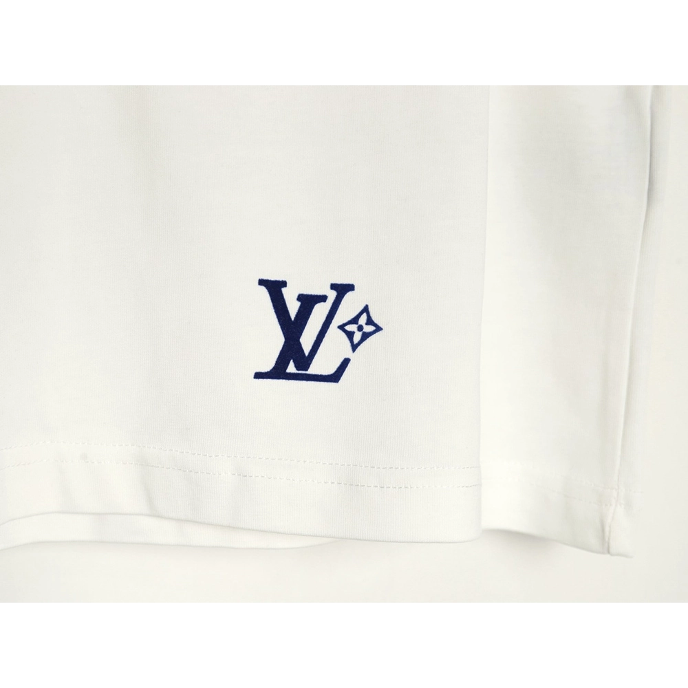 Louis Vuitton Earth Flocked Short Sleeve T-Shirt,Louis Vuitton