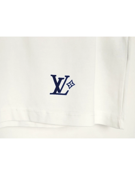 Louis Vuitton Earth Flocked Short Sleeve T-Shirt,Louis Vuitton