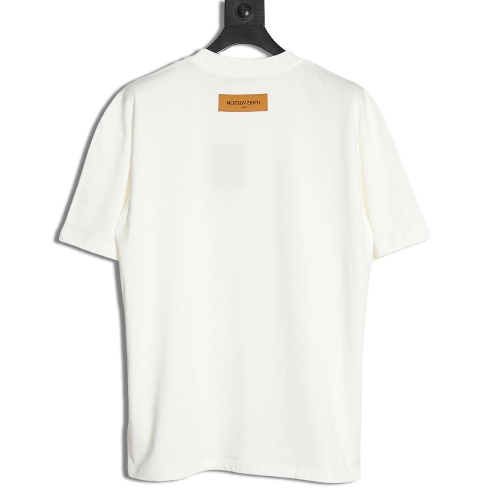 Louis Vuitton White Dove Print Short Sleeve T-shirt,Louis Vuitton