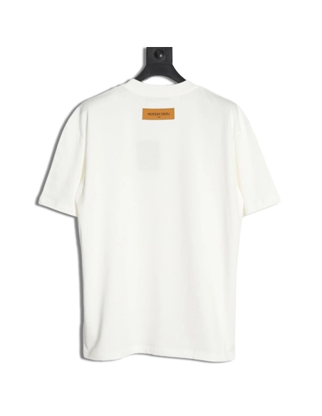 Louis Vuitton White Dove Print Short Sleeve T-shirt,Louis Vuitton