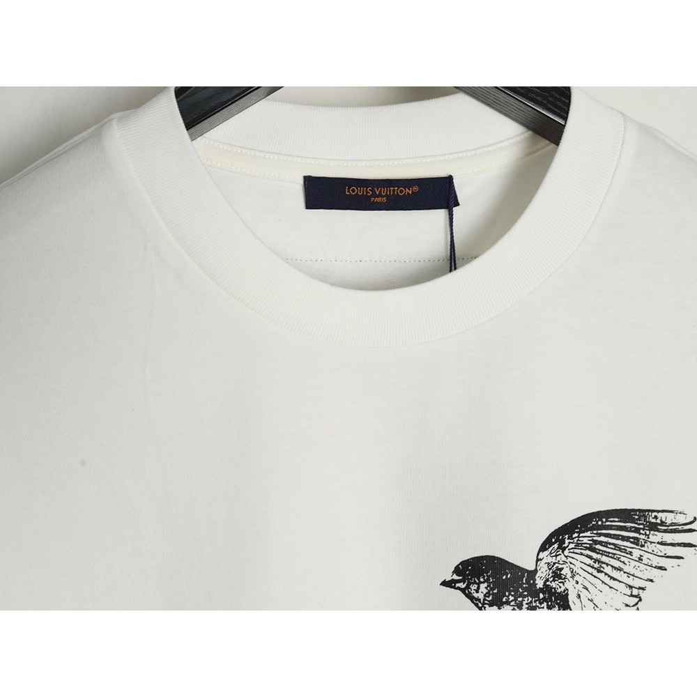 Louis Vuitton White Dove Print Short Sleeve T-shirt,Louis Vuitton