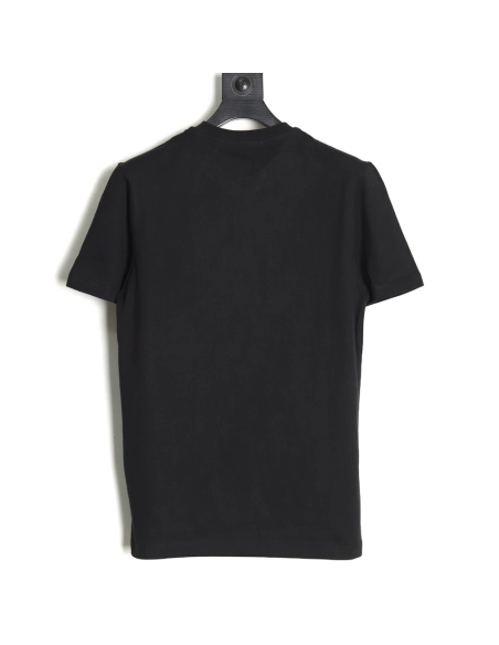 Versace Gold Logo Embroidered Short Sleeve T-Shirt tsk1,Versace