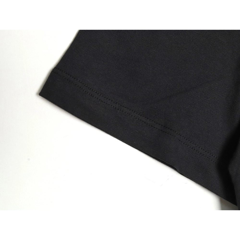 Versace Gold Logo Embroidered Short Sleeve T-Shirt tsk1,Versace