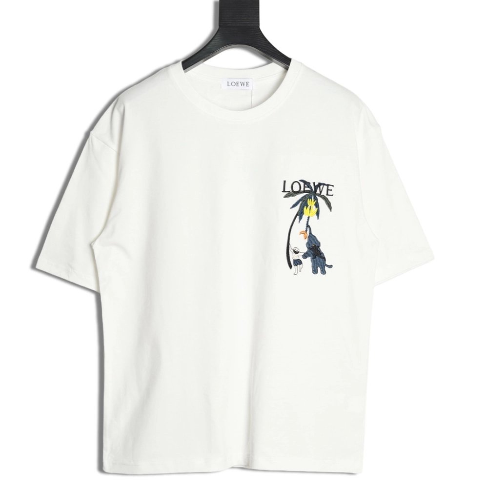 Loewe embroidered coconut tree short sleeve T-shirt,Loewe