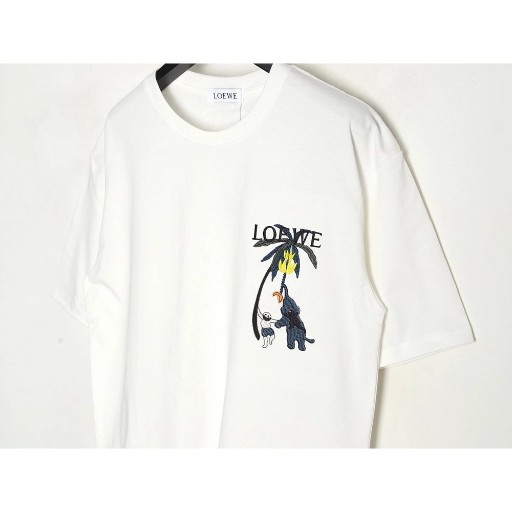 Loewe embroidered coconut tree short sleeve T-shirt,Loewe