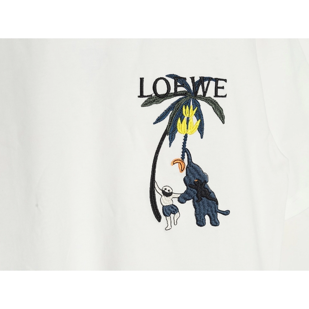 Loewe embroidered coconut tree short sleeve T-shirt,Loewe