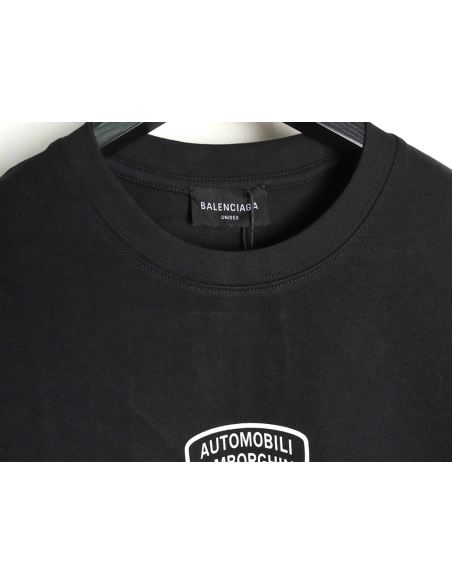 Balenciaga &amp; Lamborghini Joint Printed Short Sleeve T-Shirt TSK1,Balenciaga
