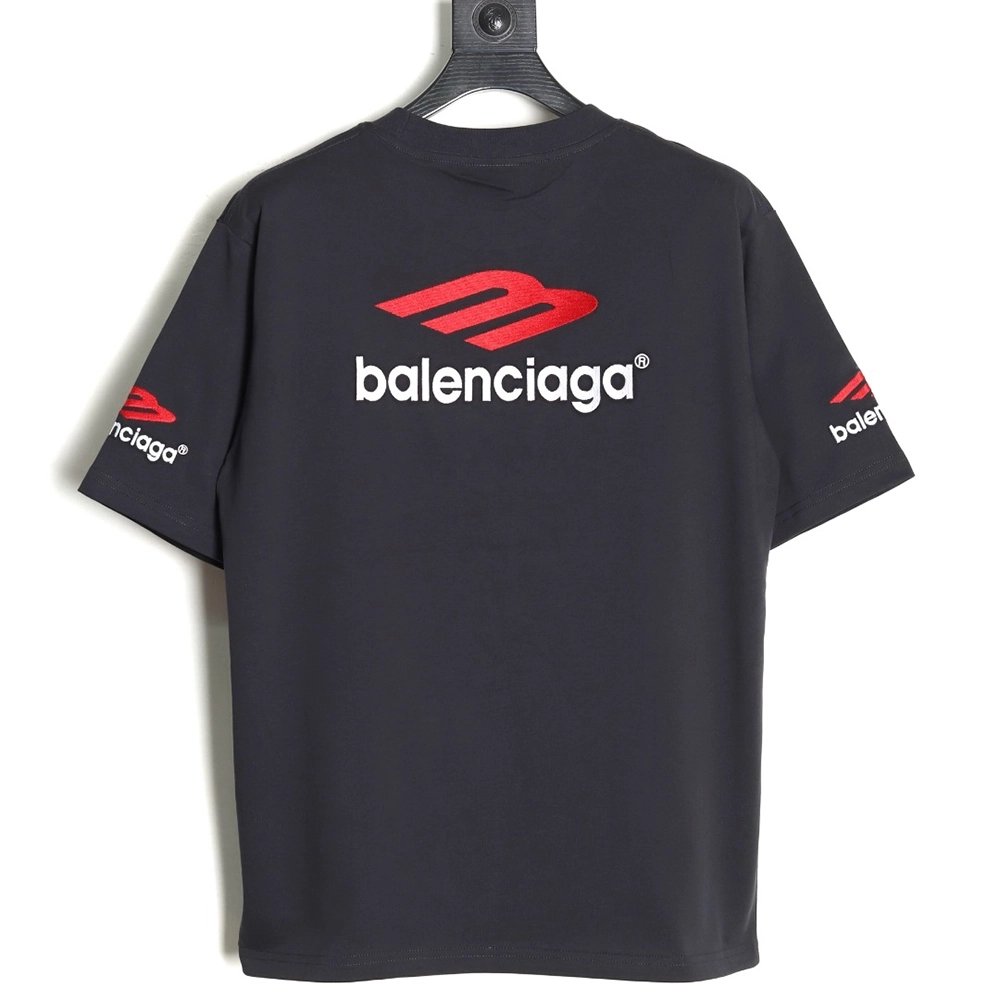 Balenciaga 3M embroidered letters washed short sleeves TSK1,Balenciaga