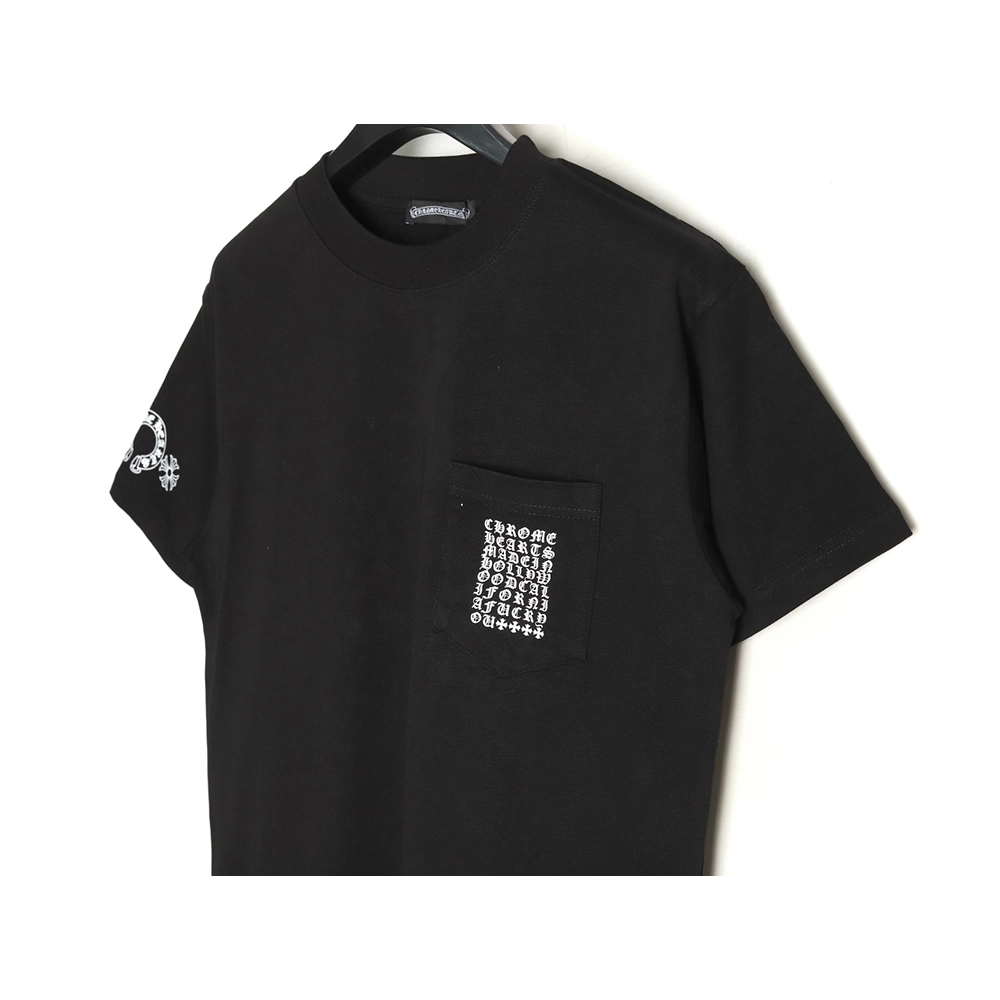 Chrome Hearts Multi-element Pocket Sanskrit Letters Short Sleeve T-shirt TSK1,Chrome Hearts