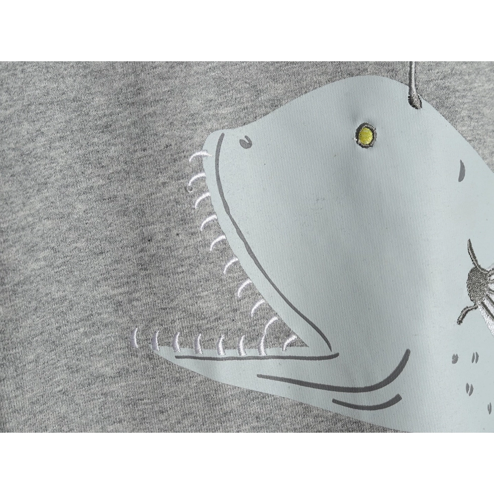 Loewe whale print embroidered short sleeve,Loewe